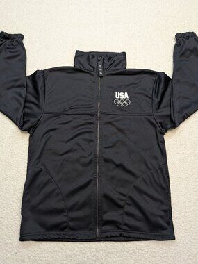 USA Olympic Committee Youth M Black Track Jacket